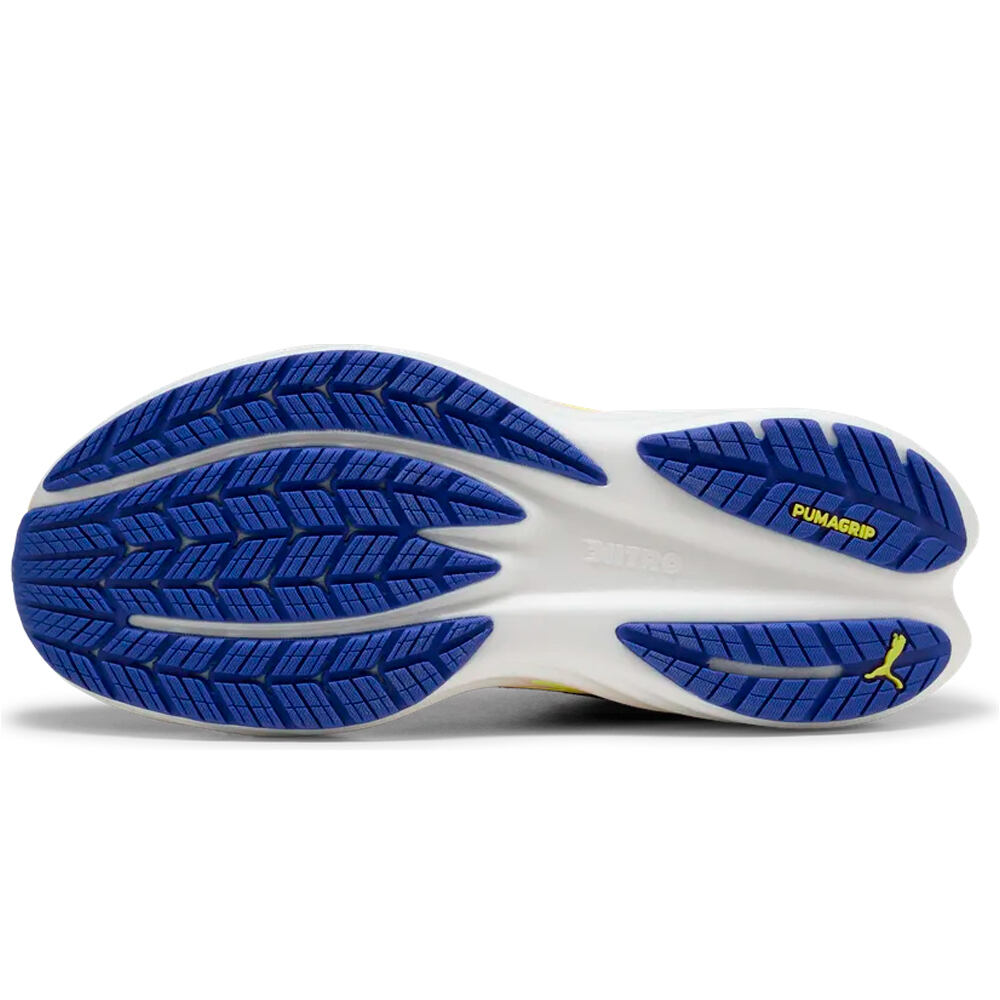 Puma zapatilla running mujer Velocity NITRO 5 W AZUL vista trasera