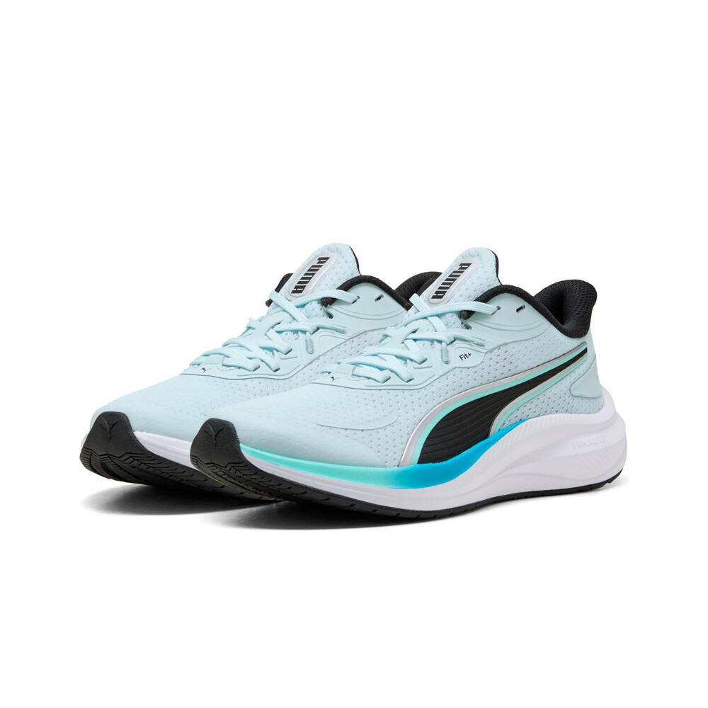 Puma zapatilla running niño SKYROCKET LITE 2 AZUL vista trasera