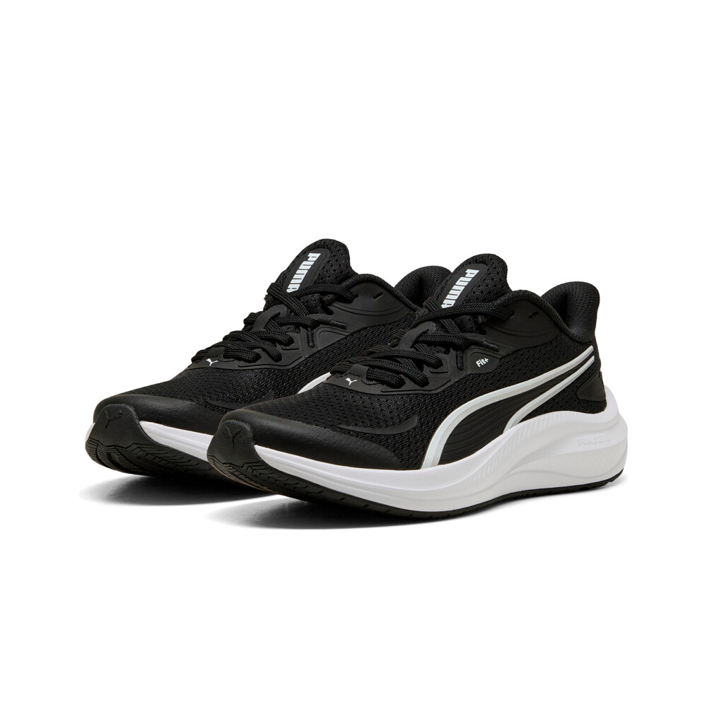 Puma zapatilla running niño SKYROCKET LITE 2 NEGRO vista trasera