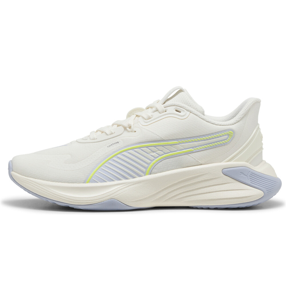 Puma zapatillas fitness mujer PWR HYBRID TR BLANCO lateral exterior