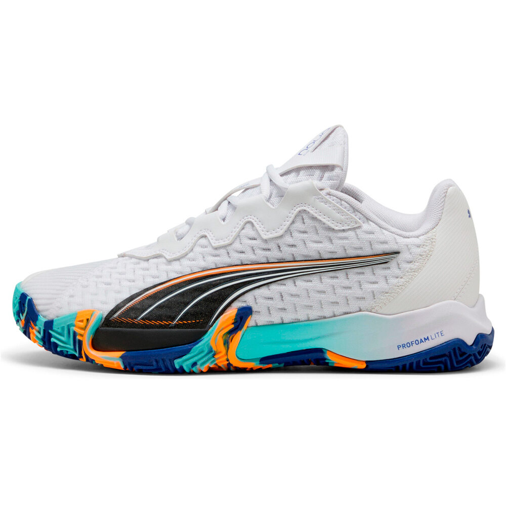 Puma Zapatillas Padel Hombre NOVA ELITE BLANCO lateral exterior
