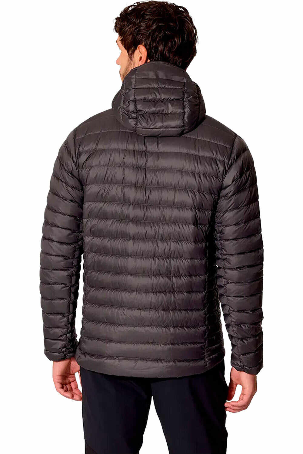 Rab chaqueta outdoor hombre Microlight Alpine Jacket GRIS vista trasera