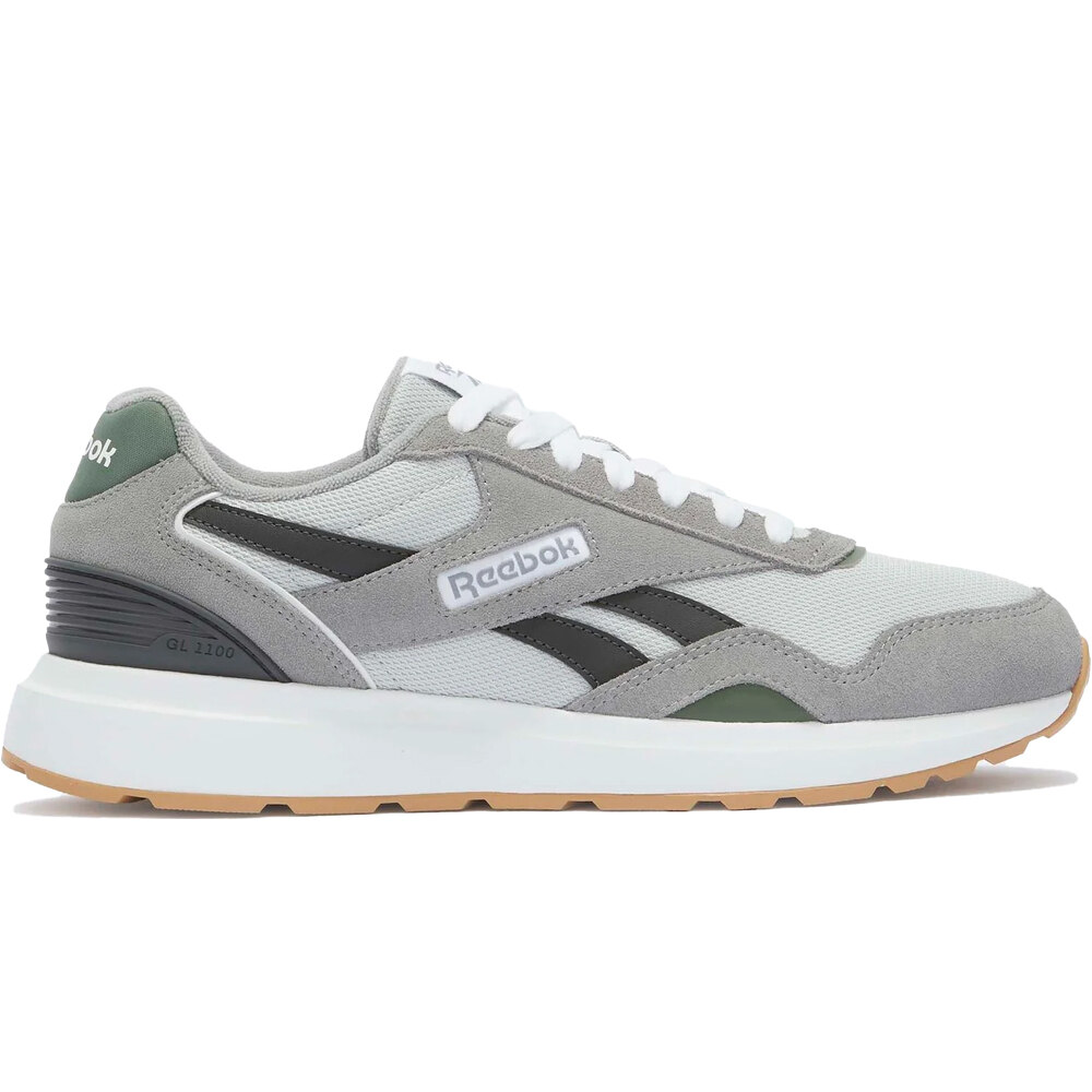 Reebok zapatilla moda hombre GL1100 GRIS lateral exterior