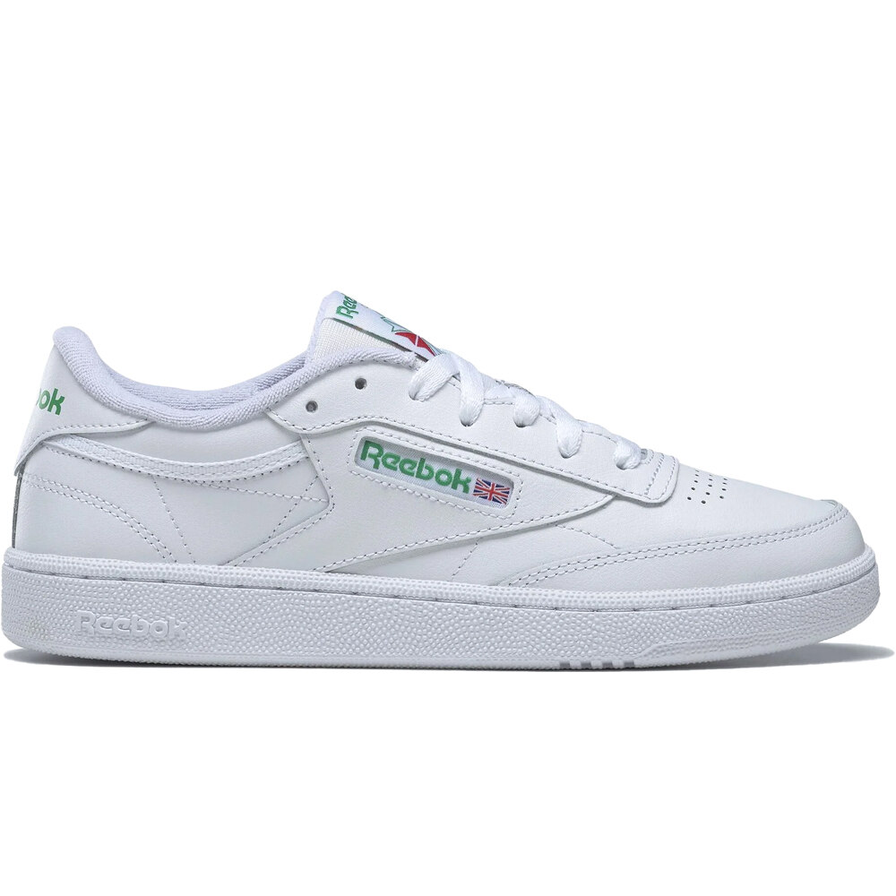 Reebok zapatilla moda mujer CLUB C 85 BLANCO lateral exterior