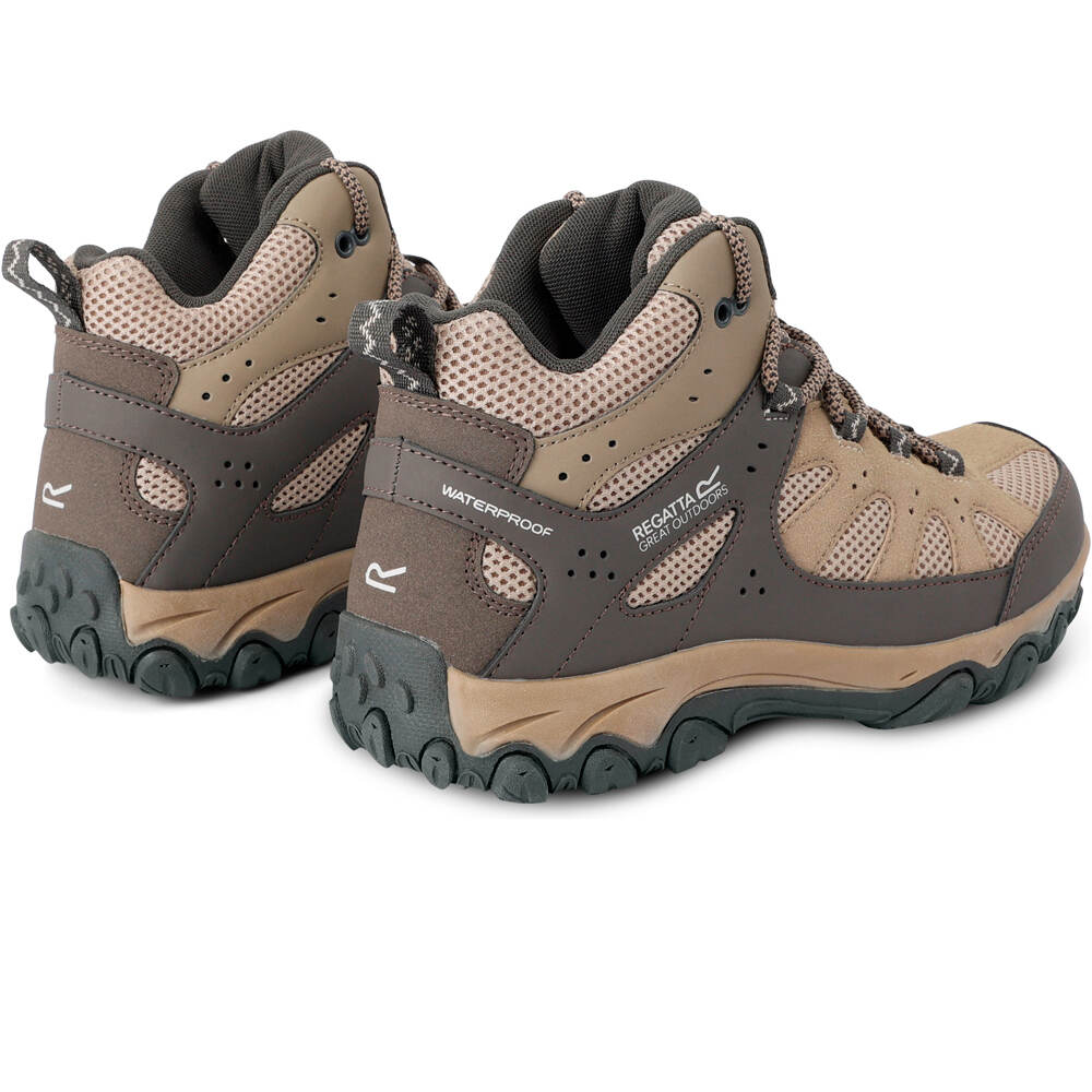 Regatta bota trekking mujer EDGE POINT IV MID MARRON vista trasera