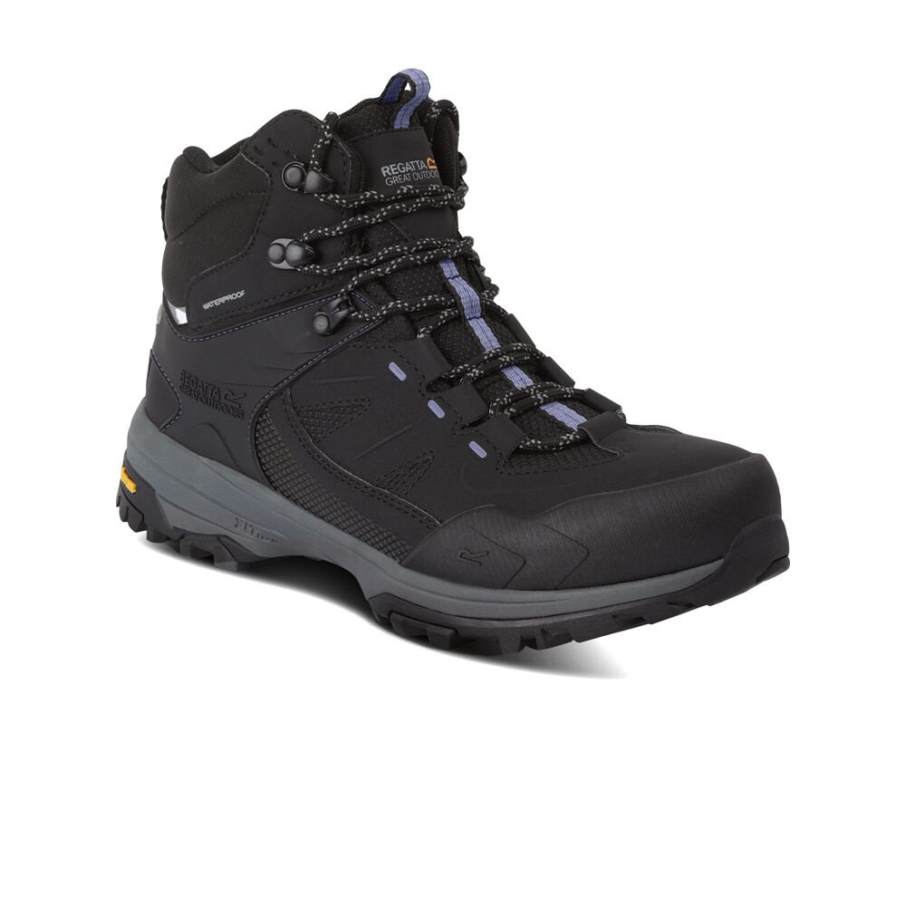 Regatta bota trekking mujer REGEN NEGRO lateral interior