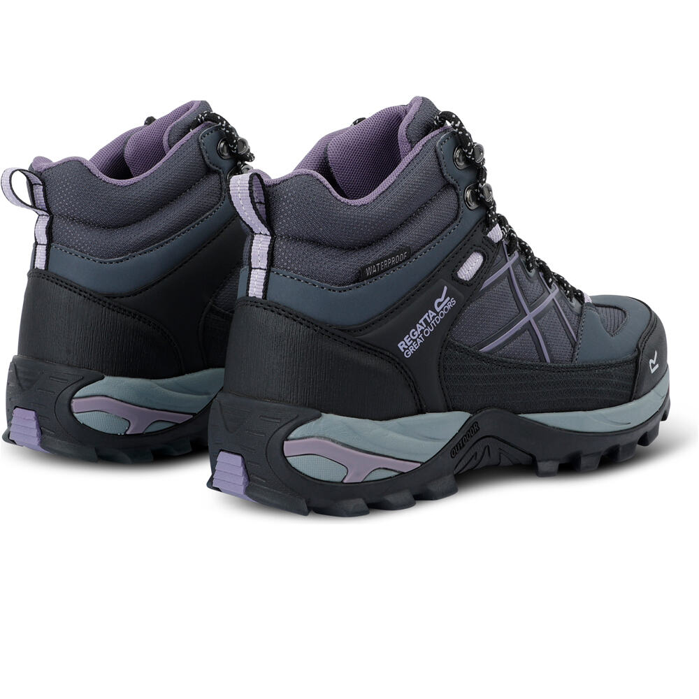 Regatta bota trekking mujer SAMARIS III GRIS lateral interior