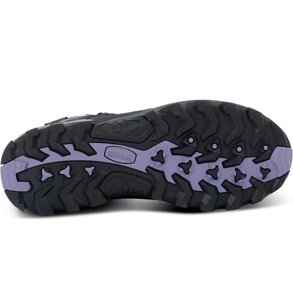 Regatta bota trekking mujer SAMARIS III GRIS vista superior