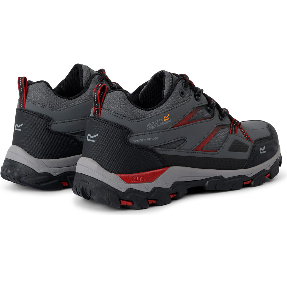Regatta zapatilla trekking hombre HOLCOMBE 3 LOW GRIS lateral interior
