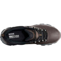 Regatta zapatilla trekking hombre HOLCOMBE CLSS LOW MARRON vista trasera