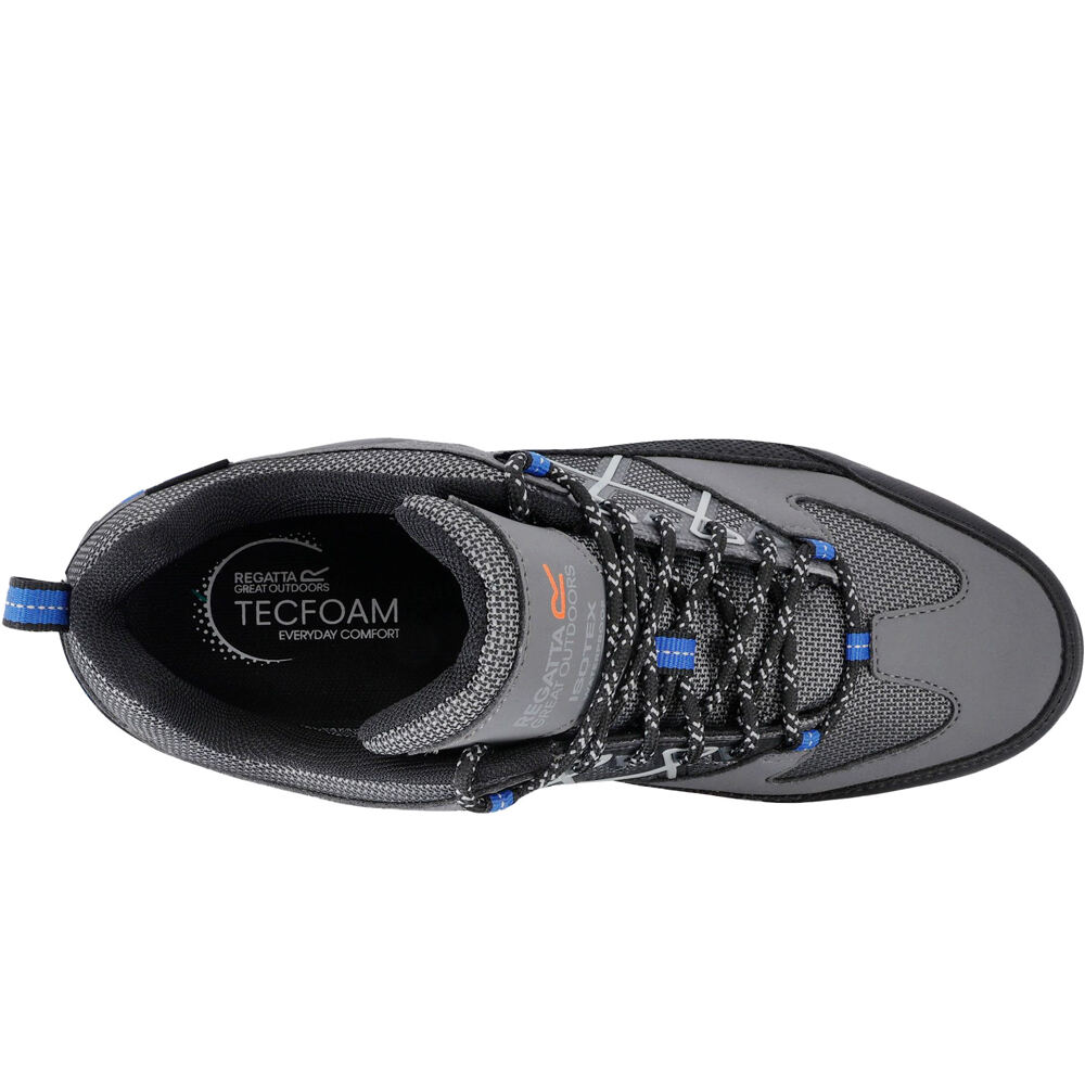 Regatta zapatilla trekking hombre SAMARIS III LOW GRIS vista superior