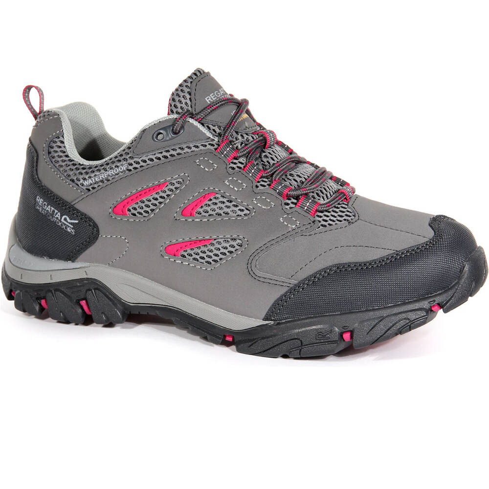Regatta zapatilla trekking mujer HOLCOMBE IEP LOW GRIS lateral interior