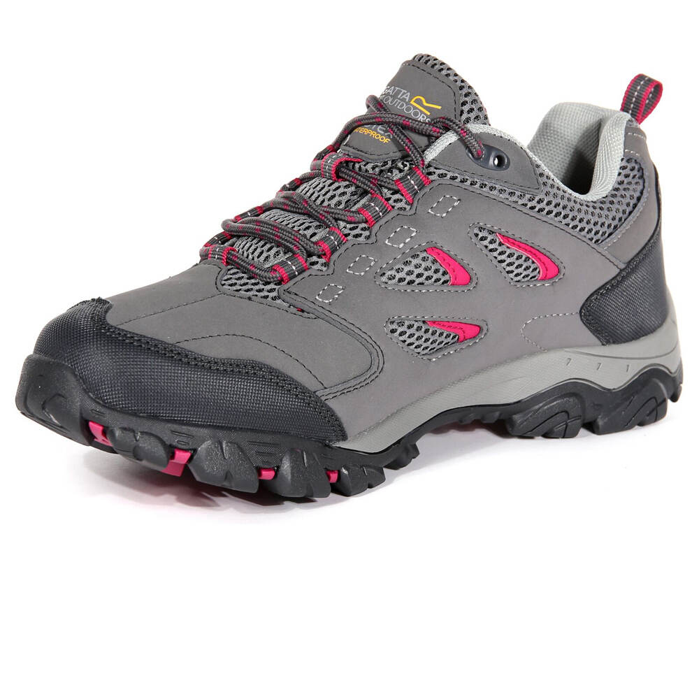 Regatta zapatilla trekking mujer HOLCOMBE IEP LOW GRIS puntera