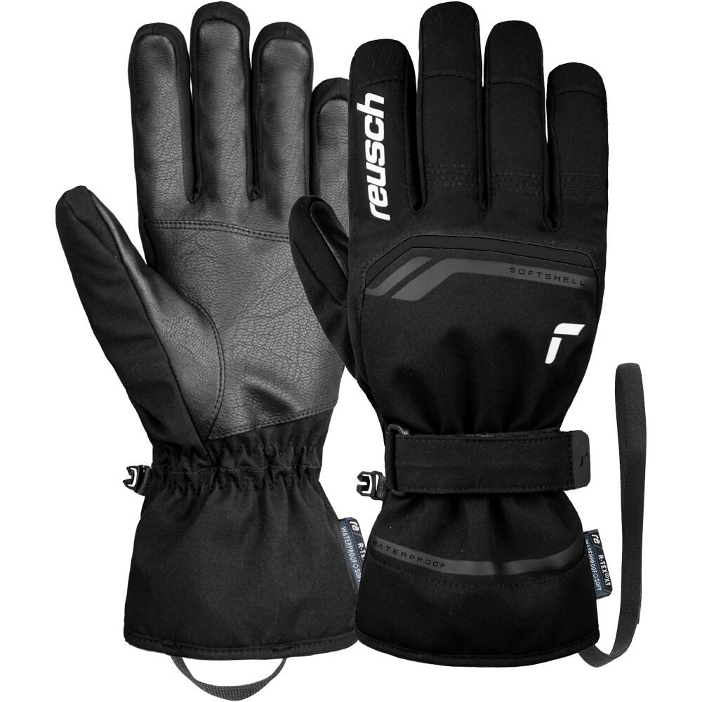 Reusch guantes esquí hombre PRIMUS R-TEX XT NEGRO vista frontal