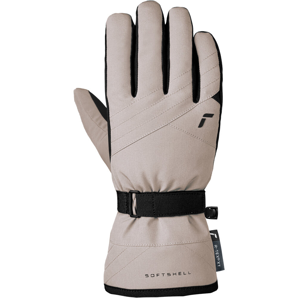 Reusch guantes esquí mujer ALENA R-TEX XT DOVE/BLACK  vista trasera
