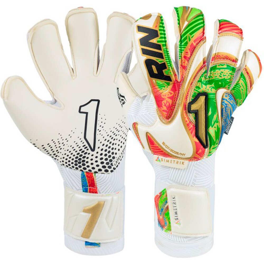 Rinat guantes portero ASIMETRIK PRO BLANCO vista frontal