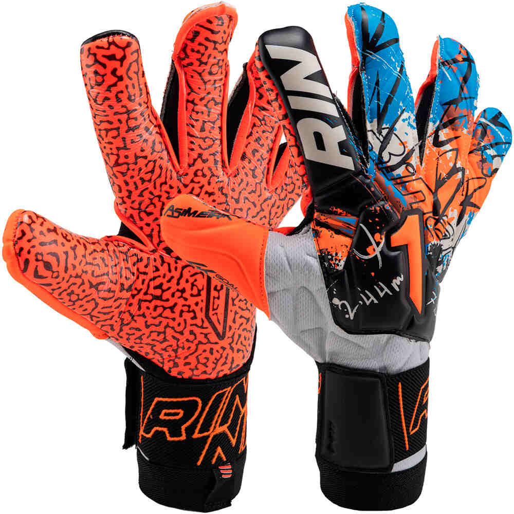 Rinat guantes portero ASIMETRIK SGR BLANCO vista frontal