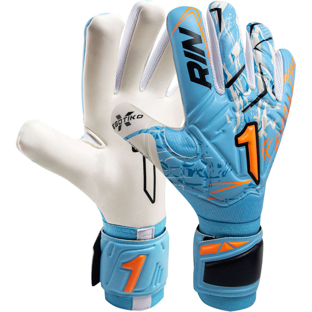 Rinat guantes portero EGOTIKO X TRAINING AZUL vista frontal