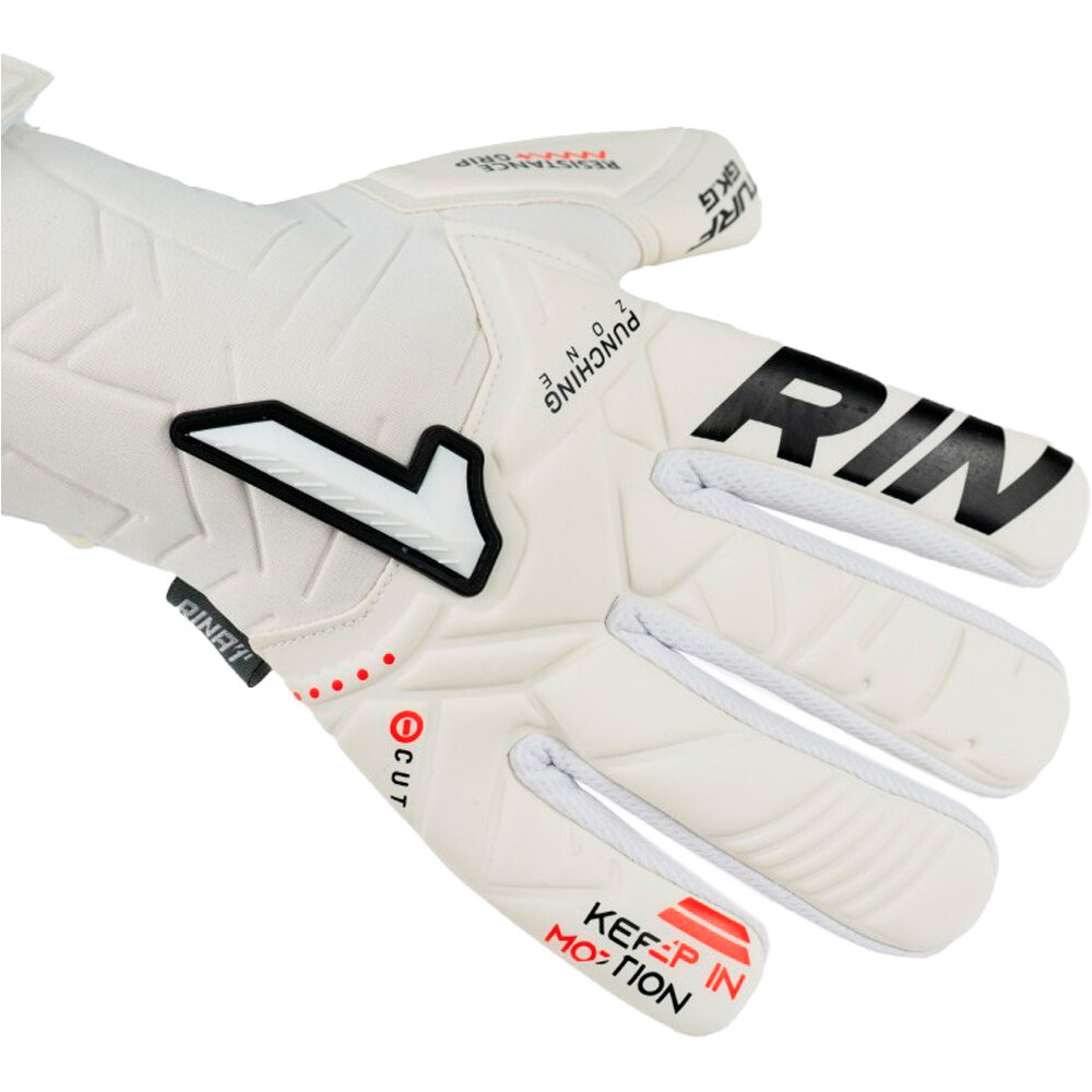 Rinat guantes portero infantil KRATOS TURF BLANCO 01