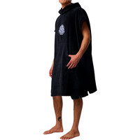 Rip Curl albornoz natación LOGO HOODED TOWEL NEGRO 02