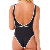 Rip Curl bañador natación mujer MIRAGE FUSION HIGH NECK 1PC NEGRO vista trasera