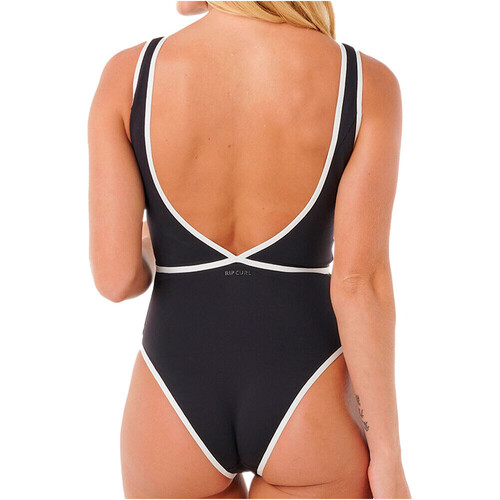 Rip Curl bañador natación mujer MIRAGE FUSION HIGH NECK 1PC NEGRO