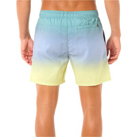 Rip Curl bañador playa hombre LAZE FADE VERDE vista trasera
