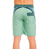 Rip Curl bañador playa hombre MIRAGE PACIFIC RINSE REVIVAL VERDE vista trasera