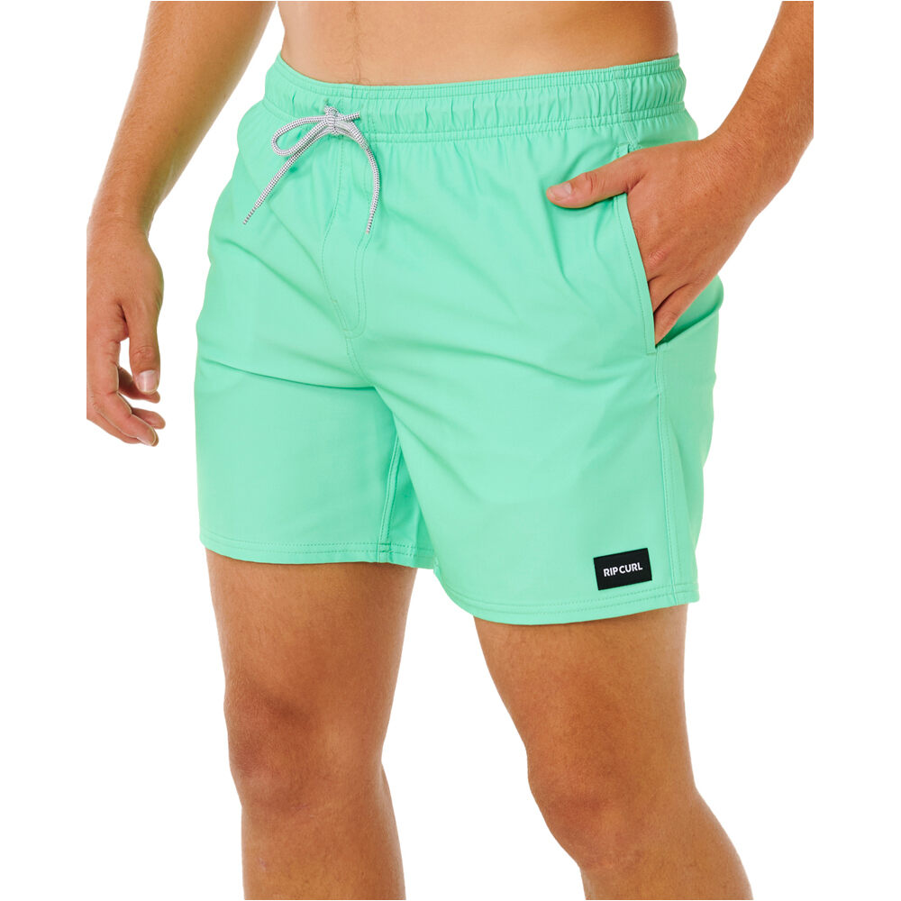 Rip Curl bañador playa hombre OFFSET DAILY VERDE vista detalle