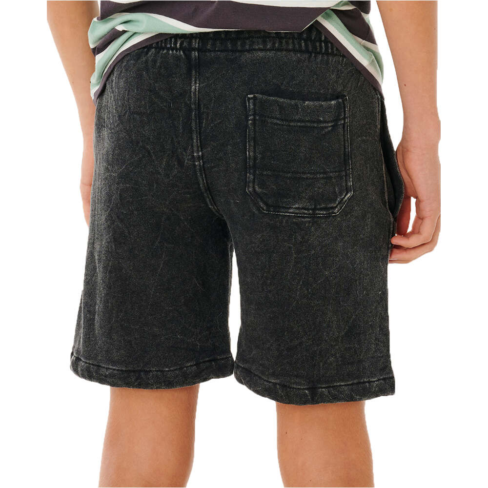 Rip Curl bermuda niño EPIC KNIT NEGRO vista trasera