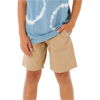 Rip Curl bermuda niño HYPED CANVAS SHORT-BOY VERDE vista frontal