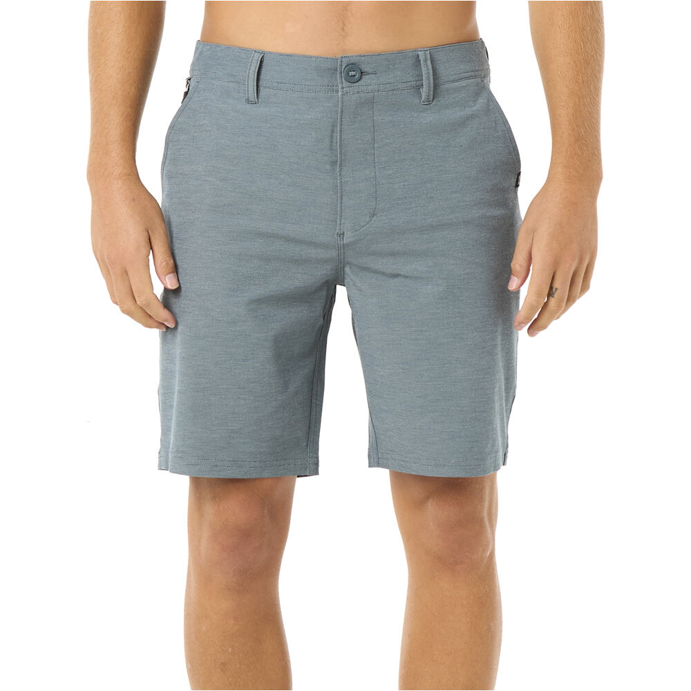 Rip Curl bermudas hombre BOARDWALK PHASE NINETEEN GRIS vista frontal