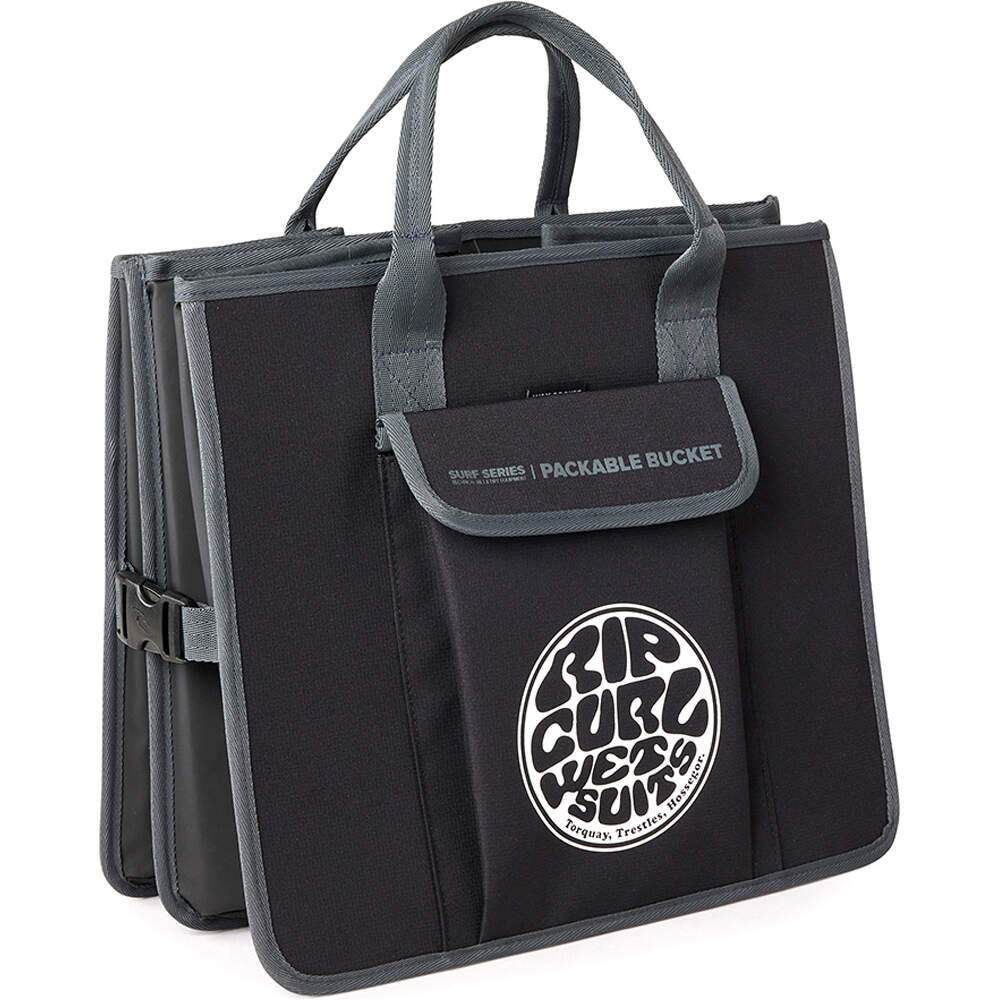Rip Curl bolsas deporte SURF SERIES ANTI-CHAOS BUCKET NEGRO vista frontal