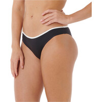 Rip Curl braga bikini MIRAGE FUSION HIPSTER NEGRO vista detalle