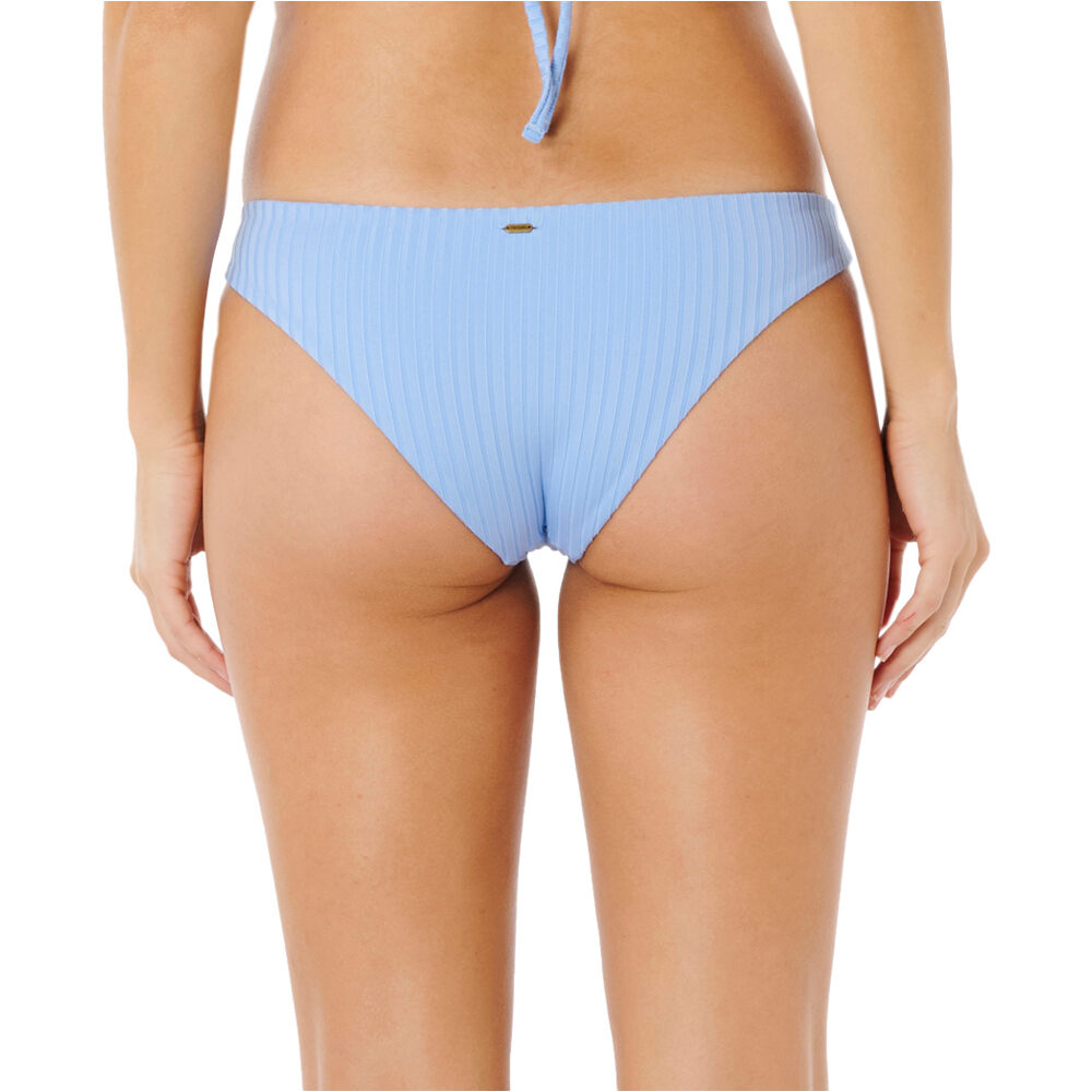 Rip Curl braga bikini PREMIUM SURF CHEEKY PANT AZUL vista trasera