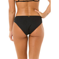 Rip Curl braga bikini PREMIUM SURF NEGRO vista trasera