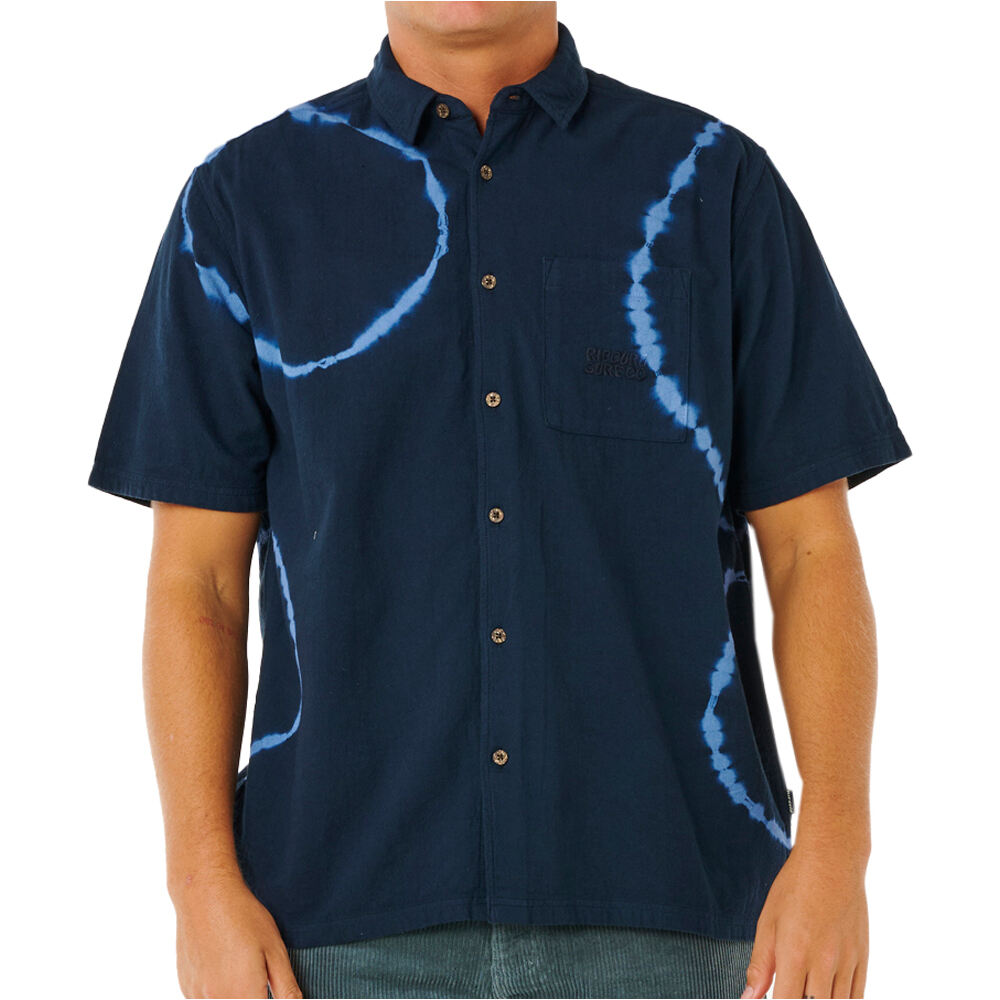 Rip Curl camisa manga corta hombre PACIFIC RINSE AZUL vista frontal