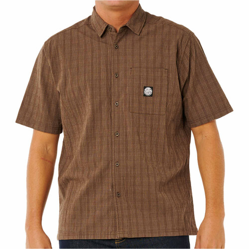 Rip Curl camisa manga corta hombre PREMIUM SURF MARRON