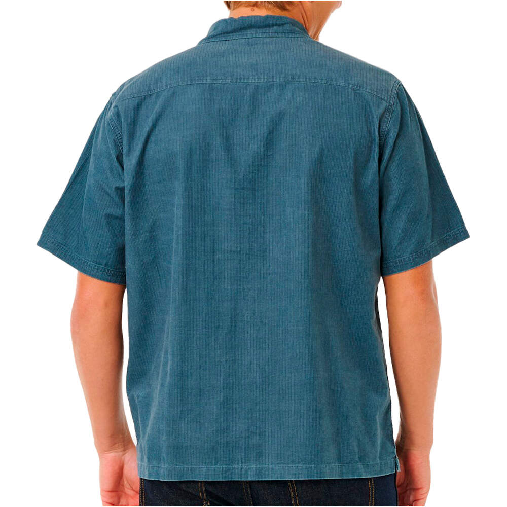 Rip Curl camisa manga corta hombre PREMIUM SURF VERDE vista trasera