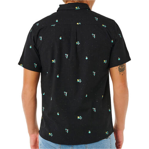 Rip Curl camisa manga corta hombre SKELLY BREACH NEGRO