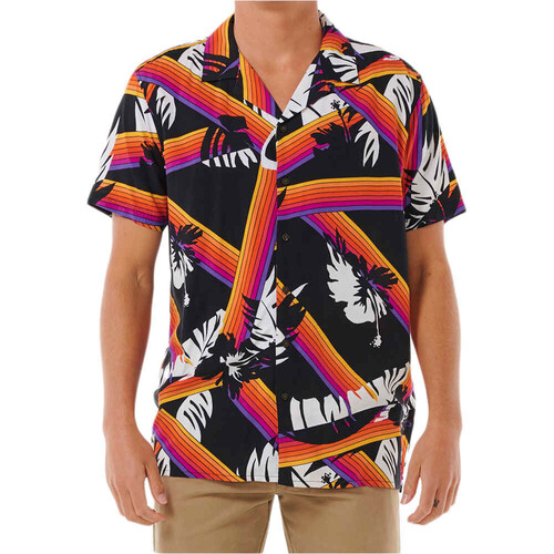 Rip Curl camisa manga corta hombre SURF REVIVAL HOFFMAN NEGRO