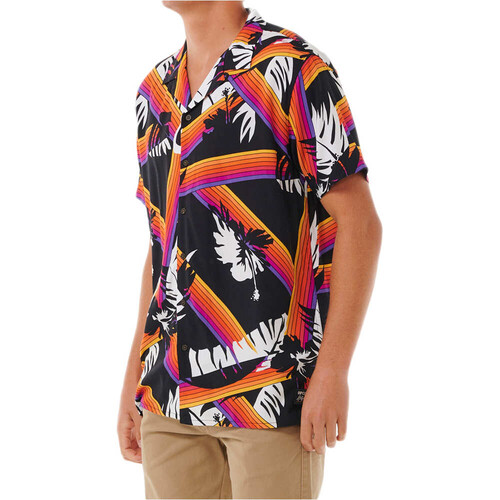Rip Curl camisa manga corta hombre SURF REVIVAL HOFFMAN NEGRO