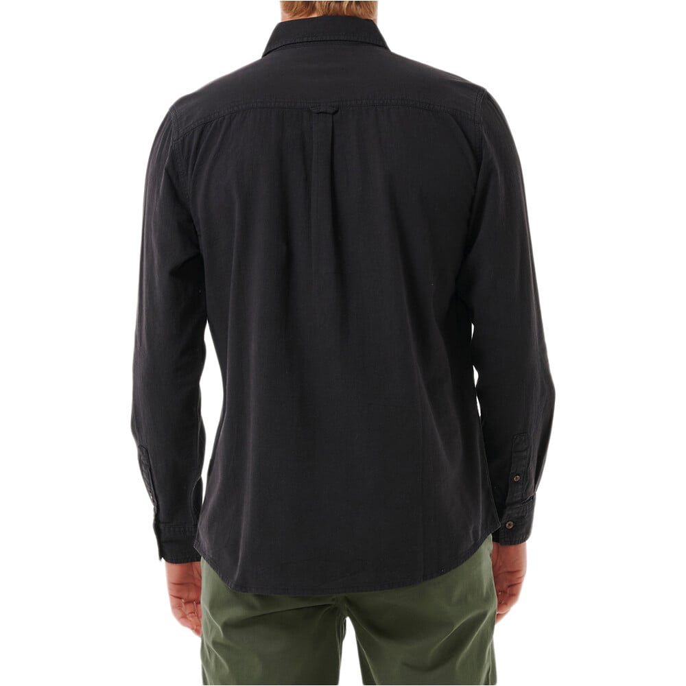 Rip Curl camisa manga larga hombre CLASSIC SURF NEGRO vista detalle