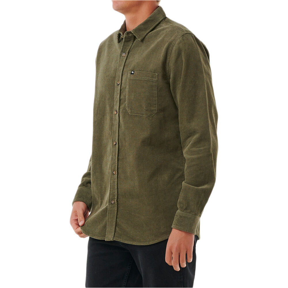 Rip Curl camisa manga larga hombre CLASSIC SURF VERDE vista trasera