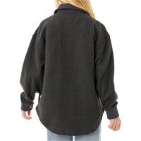 Rip Curl camisa manga larga mujer HIGH TIDE NEGRO vista trasera