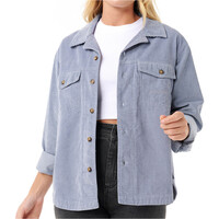 Rip Curl camisa manga larga mujer STEVIE CORD AZUL vista frontal