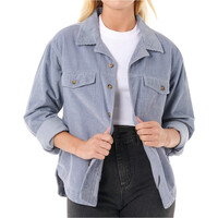 Rip Curl camisa manga larga mujer STEVIE CORD AZUL vista trasera