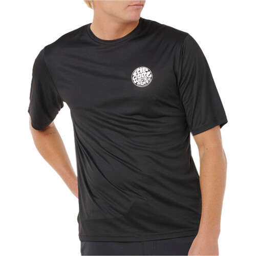Rip Curl camiseta manga corta hombre ICONS OF SURFLITE UPF NEGRO