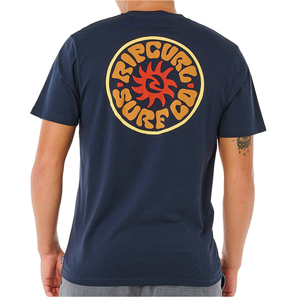 Rip Curl camiseta manga corta hombre PACIFIC RINSE AZUL vista trasera