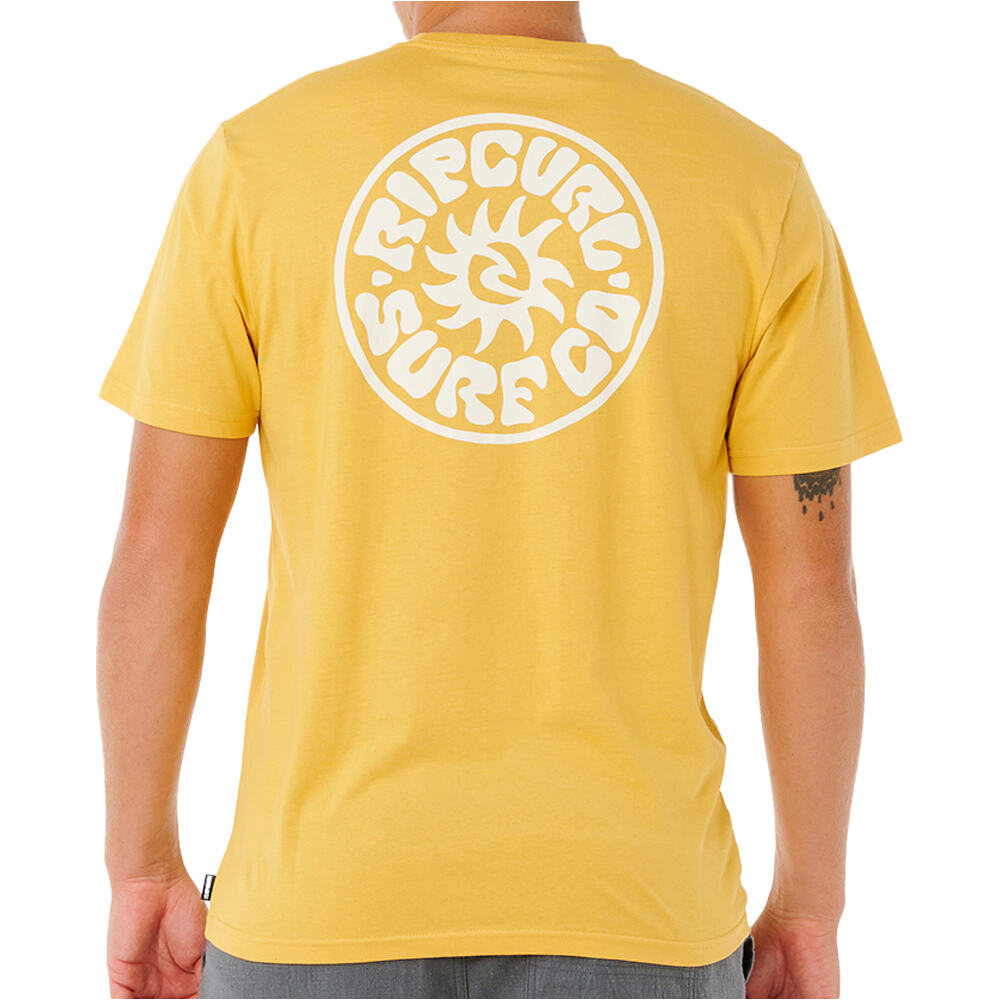 Rip Curl camiseta manga corta hombre PACIFIC RINSE NARANJA vista trasera